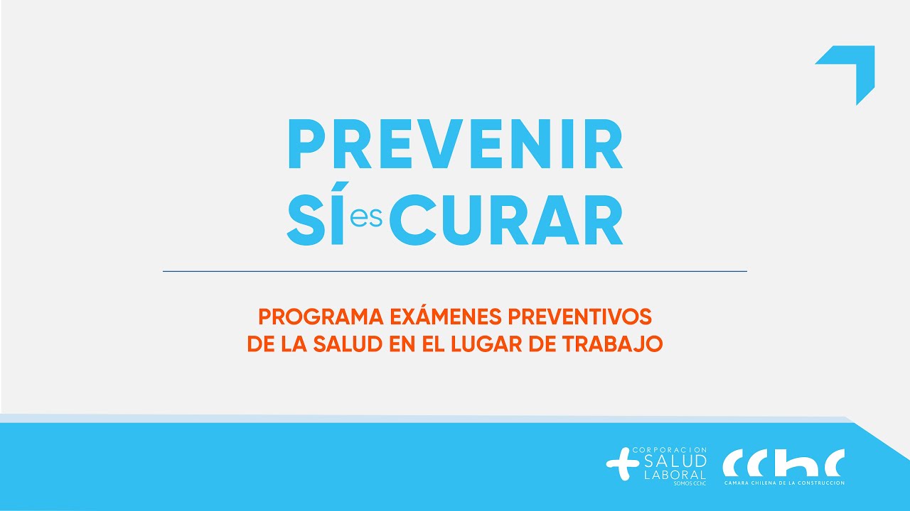 ¡Prevenir SÍ es Curar! Programa Exámenes Preventivos de la Salud en el lugar de trabajo